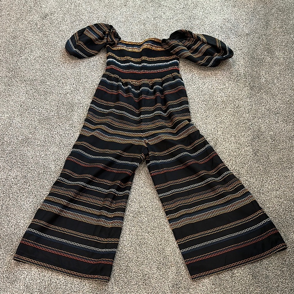Striped Black Jumpsuit